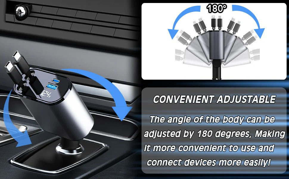 4 in 1 Retractable Charger