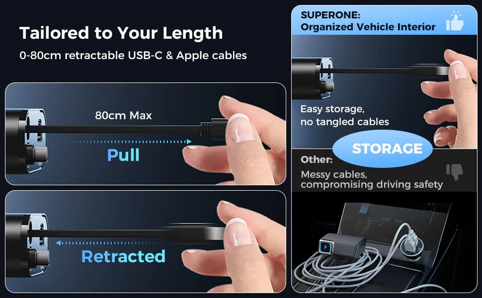 4 in 1 Retractable Charger