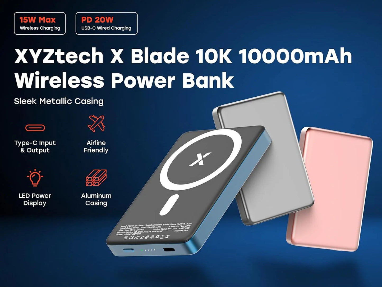 MagSafe Magnetic Power Bank 10k mAh (Wireless)