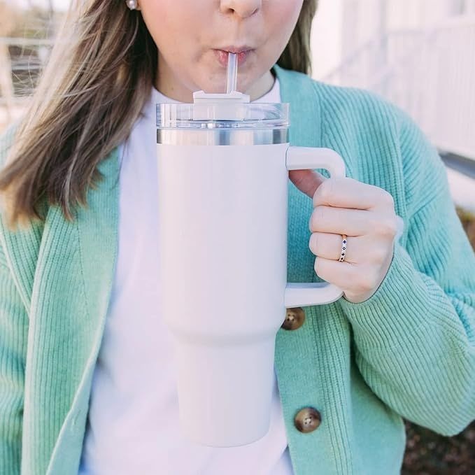 40oz Insulated Stainless Steel Tumbler with Handle