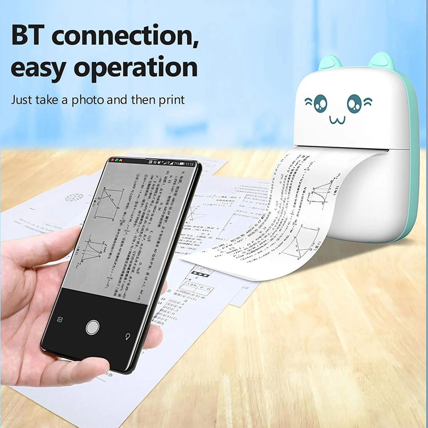 Portable Mini Bluetooth Thermal Pocket Printer